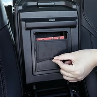 For TESLA Model 3 Accessories16-21,Car Console Armrest Handle Hidden Storage Box