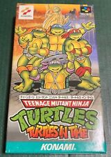 Teenage Mutant Ninja Turtles IV Turtles in Time Nintendo Super Famicom Used JPN