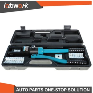 Labwork Hydraulic Crimping Tool Wire Terminal Crimper Battery Cable W/ 13Die 16T - Picture 1 of 10