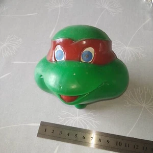 tortue ninja turtles vintage TMNT - tete en plastique soufflé RAPHAEL bootleg ? - Imagen 1 de 4