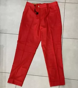 Marco Pescarolo (By Kiton ) Mod. Siglos Pantalones Hombre Talla 48 MP06L Rojo - Imagen 1 de 6