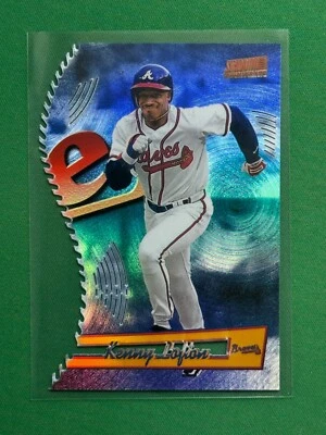 1998 Topps Stadium Club Baseball Triumvirate Luminescent #T1C Kenny Lofton - Image 1 of 2