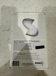 Ambir Scan2Contacts & Ambir A6 Card Scanner ID700-OCR - Picture 1 of 3
