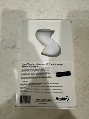 Ambir Scan2Contacts & Ambir A6 Card Scanner ID700-OCR - Image 1 of 3