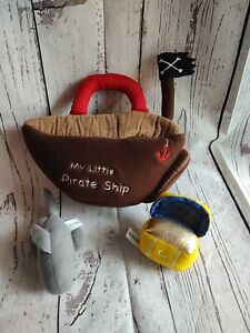 Baby Gund My Little Pirate Ship & Plush Toys Shark And Treasure Chest