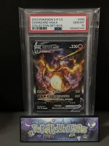 Pokemon Karte Charizard VMAX 080/S-P Sammlung Geschenkbox S-Chinese PSA 10 Gem - Bild 1 von 2