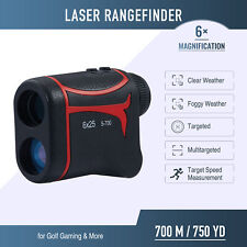 Golf and Hunting Rangefinder 750 Yard 6x Range Finder with CR2 Battery & 5 Modes