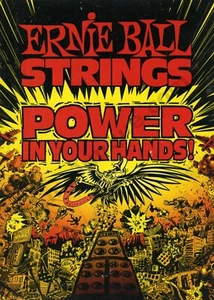 Ernie Ball Strings Steve Pizzurro 1983 arte raro anuncio impreso idea de regalo única (2370) - Imagen 1 de 1