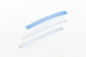 Flachkeder PVC transparent Abmessung 12 mm Breite x 3 mm - 10 Meter - Bild 1 von 2