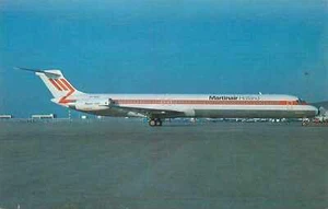 Postcard Aviation Martinair Super 80 Unposted - Picture 1 of 2