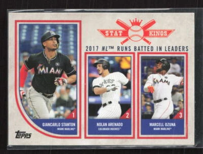 2018 Topps Big League #309 Giancarlo Stanton / Nolan Arenado / Marcell Ozuna (S) - Image 1 of 2