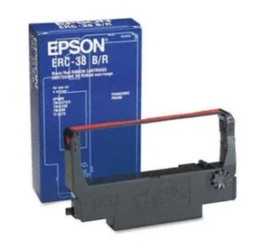 Original 6-Pack Epson ERC-38BR Color Cartridge Black, Red Dot Matrix - Picture 1 of 4