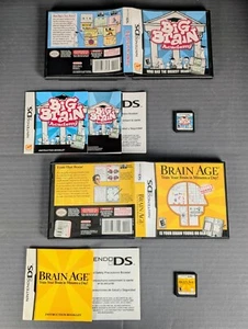 COMPLETO Big Brain Academy + Brain Age (Nintendo DS) CIB Limpio y Probado - Imagen 1 de 7