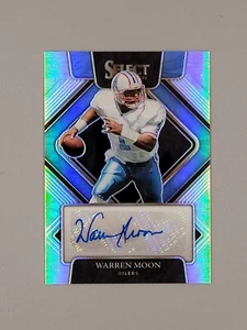 2021 Panini Select Oilers WARREN MOON Silver Prizm Auto SIP WMO Signatures / 75 - Picture 1 of 3