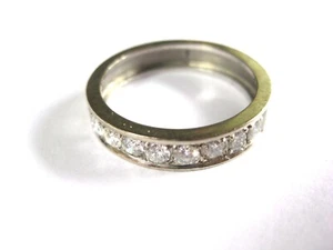 Halbmemory Ring Weißgold 585 mit Brillanten, 3,84 g - Bild 1 von 3