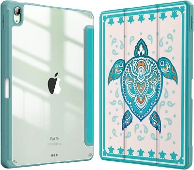 Funda delgada híbrida para iPad Air 11 pulgadas M2 2024 cubierta a prueba de golpes carcasa trasera transparente Foto 1 de 4