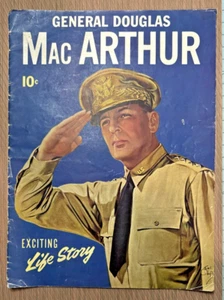 General Douglas MacArthur Magazine Comic 1942-Exciting Life Story Dell - Picture 1 of 5