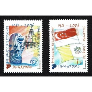 FR2496 - 2006 Singapore Joint Issue Vatican Relations Diplomatic Missions - Picture 1 of 1