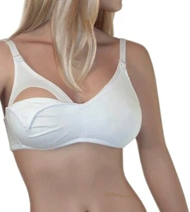 Soft-Cup Wireless Soft Cotton Maternity Bra / Nursing Bra - Adjustable Straps - Picture 1 of 6