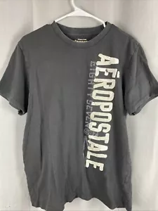 Aeropostale Mens Sz L 1987 Black Short Sleeve T-Shirt - Picture 1 of 7