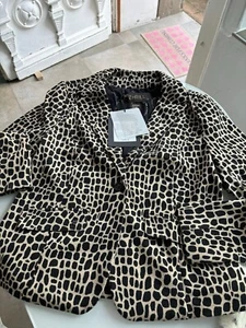 Blazer Zhrill Animal negro beige NUEVO M - Imagen 1 de 4