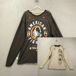 Camisa American Fighter Para Hombres 3XL Reversible MMA Envejecida Manga Larga Escorpión - Imagen 1 de 18