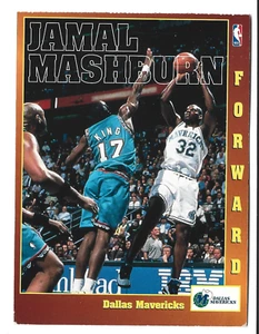 1997 NBA JAMAL MASHBURN 4 3/4 x 6 1/2" POSTCARD~DALLAS MAVERICKS - Picture 1 of 2