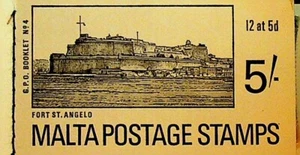 Malta 60er Jahre Briefmarkenheftchen GOP #4 60er Jahre mit 12 Marken 5d - Bild 1 von 4