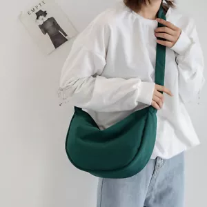 Damen Halbmond Umhängetasche Hobo Sling Schultertasche Knödeltasche - Bild 1 von 18