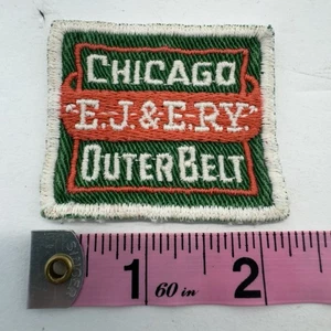 Vintage Chicago Outerbelt Elgin Joliet and Eastern Railway Embroidered Patch - Picture 1 of 2