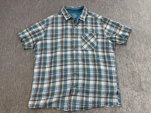 Kuhl Shirt Mens Large Plaid Button Front Organic Cotton Outdoor Casual - Picture 1 of 9