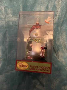 Pinguino vetro soffiato a mano vintage anni 90 6 pollici decorazione natalizia con custodia - Foto 1 di 5