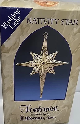 Fontanini Heirloom Nativity Star 94789 1997 luz intermitente romana funciona para 5"" Foto 1 de 4