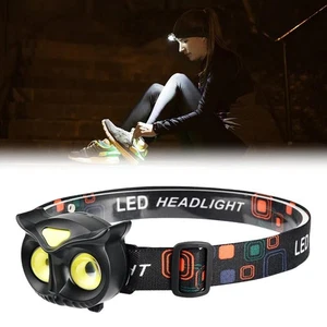 Plastic headlamp with powerful LED light For outdoor U7G8 C2W4 - Picture 1 of 10