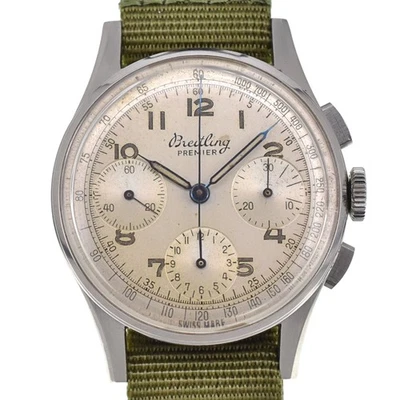 discount BREITLING Premier Ref.787 vintage Chronograph Men's Watch G#138833 - Image 1 of 4