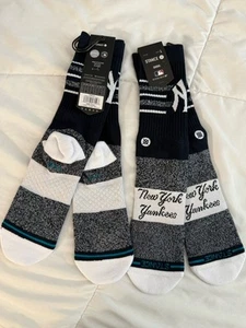 Unisex-Stance New York Yankees Squeeze Tri-Blend Knit Crew Socks Large 9-13 - Picture 1 of 7