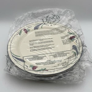NEW Set Of 4 Lenox POPPIES ON BLUE Salad Plate 8 1/4” Chinastone Excellent - Picture 1 of 8
