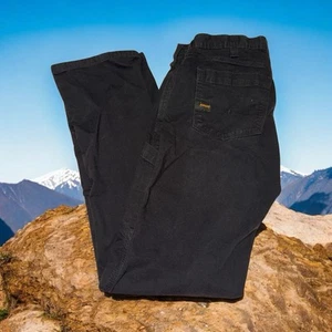 Pantalones de mezclilla Ariat Rebar M7 ajustados pierna recta, negros, para hombre talla 32 W/34 L, - Imagen 1 de 13