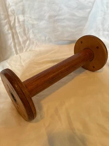 Vintage Wilson Bros Liverpool Holz Metall konische Fadenspule 5" - Bild 1 von 8