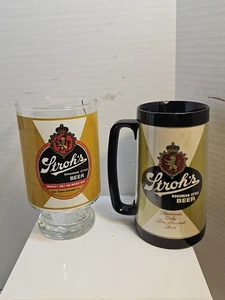 Vaso coleccionable de cerveza estilo bohemio pajas grandes vintage + Thermo Serv Stein - Imagen 1 de 8