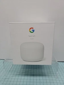 Google Nest Wifi (AC2200) Mesh WiFi System Bezprzewodowy 1-pak Śnieg FABRYCZNIE NOWY! - Zdjęcie 1 z 8