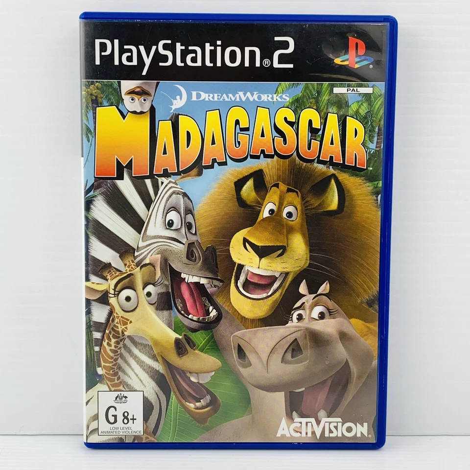 Madagascar PS2 Sony Playstation 2 Complete With Manual Tested & Working - image 1 of 4