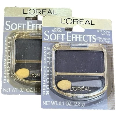 2 L'oreal Soft Effects Eye Color Shadow - Deep Ocean Soft Perle - 0.08 oz - Image 1 of 2