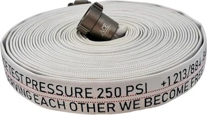 Fire Hose 75ft x 1.5" BMF XL.01 Seamless Aluminum 250 PSI Firefighter - Picture 1 of 8