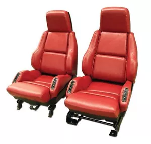 1984-1988 Corvette Seat Covers Leather Like for Sport Seats C4 NEW - Foto 1 di 1