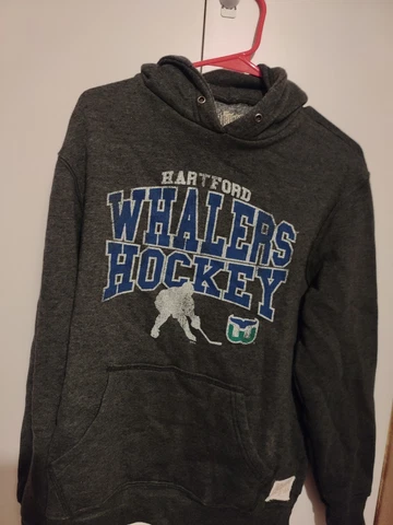 Hartford Whalers Retro Brand Hooded Sweatshirt Size Large Cover