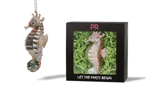Party Rock | Pearl Seahorse Glass Ornament | Animal Collection - Picture 1 of 5