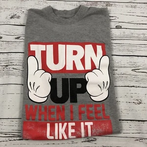 Hard Ten Clothing Co Mens Gray Turn Up Short Sleeve Tshirt 5XL XXXXXL - Picture 1 of 4