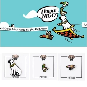 ⚡️RAR⚡️VICTOR VICTOR I Know Nigo Pin Set 3 Pins *NEU* King Duck 🦆🐕🦆 - Bild 1 von 8