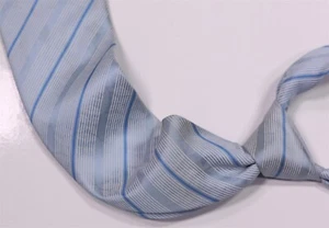 Louis Vuitton Men's Light Blue Striped Silk Necktie Tie - Picture 1 of 7